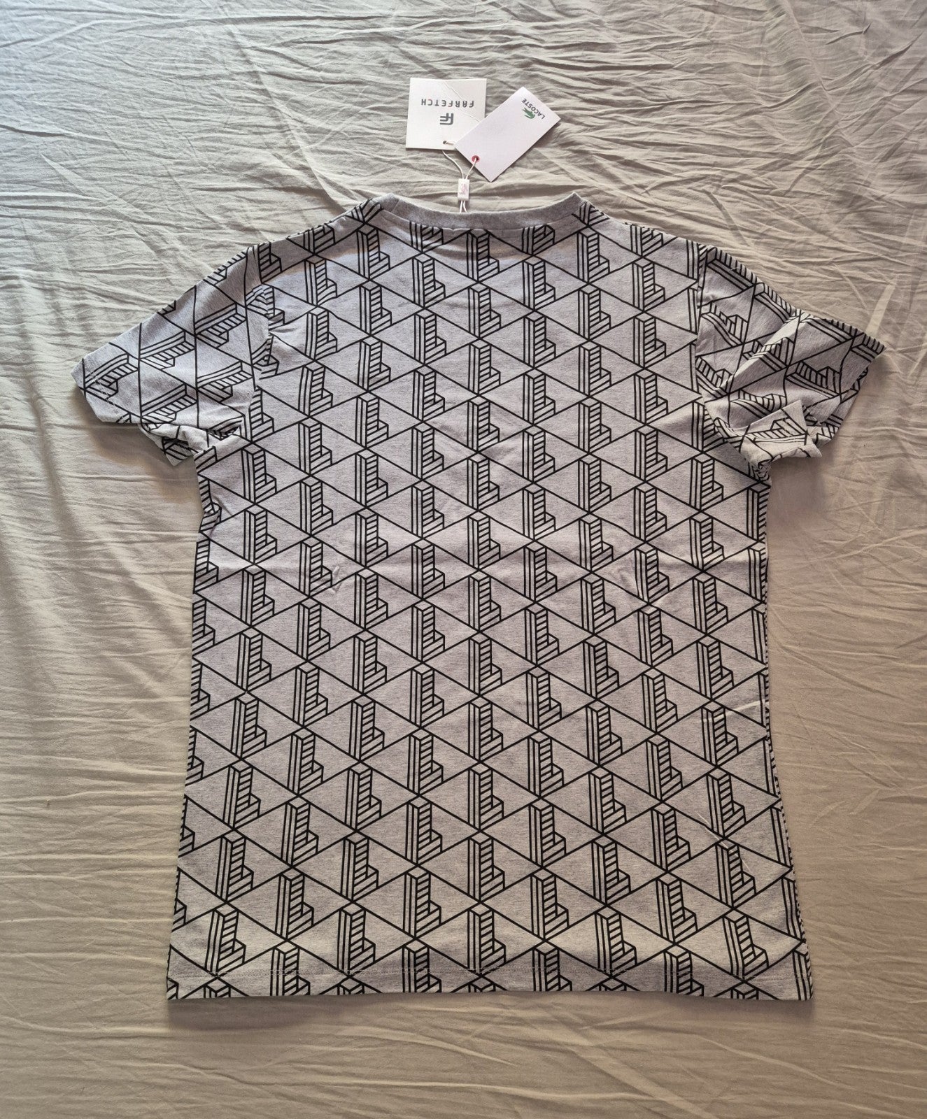 T-shirt Lacoste Girocollo Uomo Taglia XL In Cotone Nuova Con Cartellino E Busta