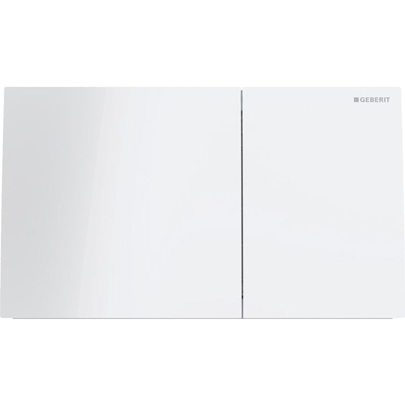 Pulsante Geberit Sigma70 per doppio volume di scarico vetro bianco 242.813.Si.1