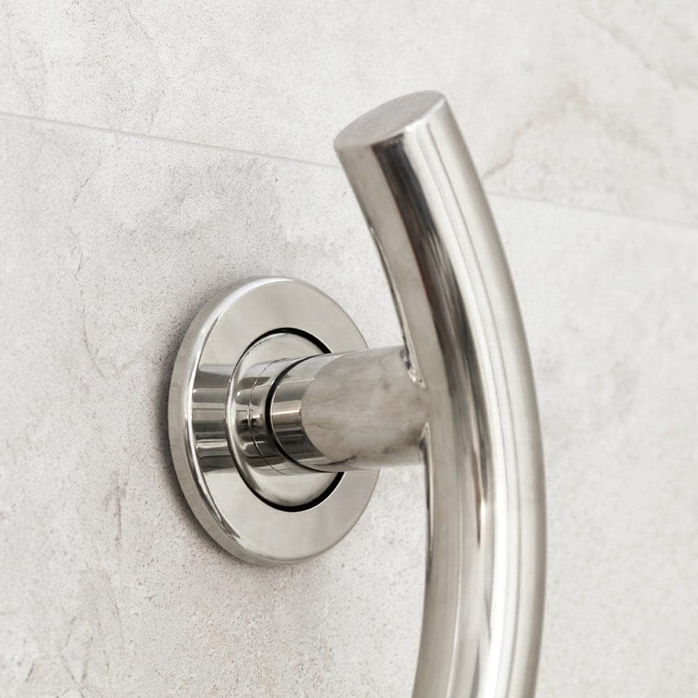 NRS SPA Maniglione Curvo in Acciaio INOX 35 cm