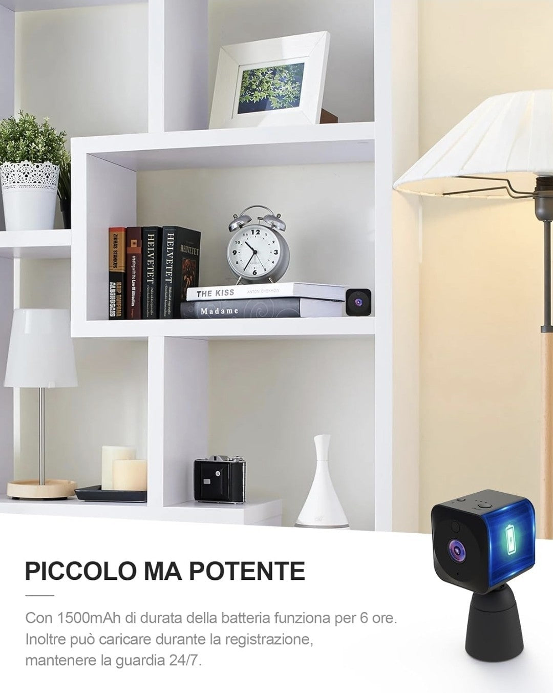 Mini Telecamera Wifi Interno 4K HD Mini Telecamera Senza Fili