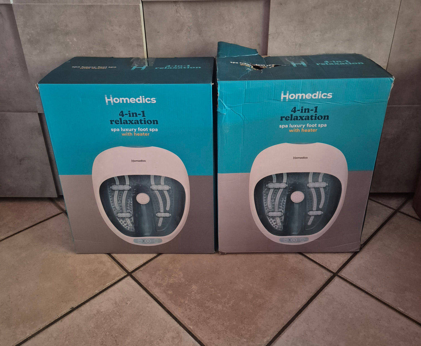 Homedics Pediluvio Massaggiatore Piedi 4 in 1 - Idromassaggio, Magnetoterapia