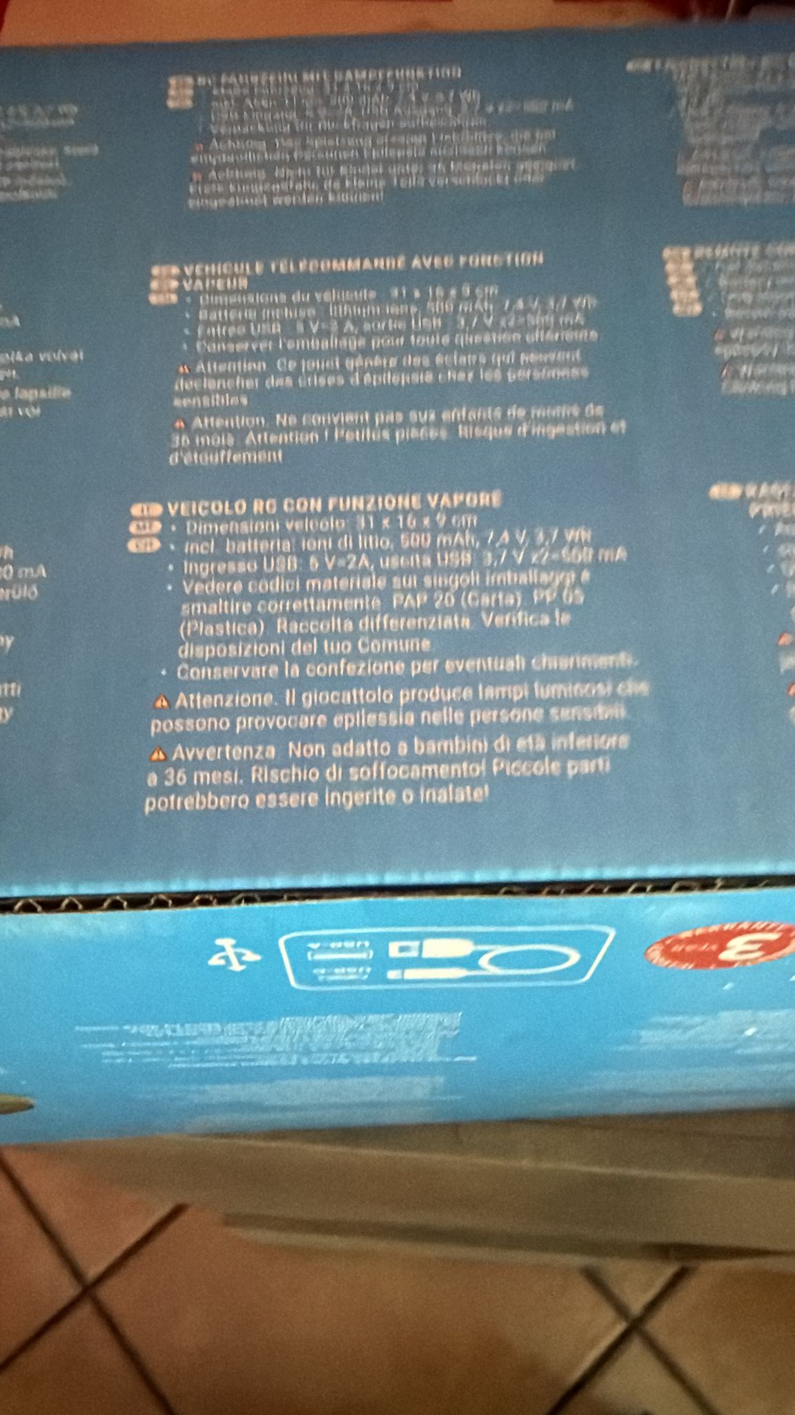 Macchina Telecomandata Lupilu - Funzione Vapore ed Effetti Luci/Suoni