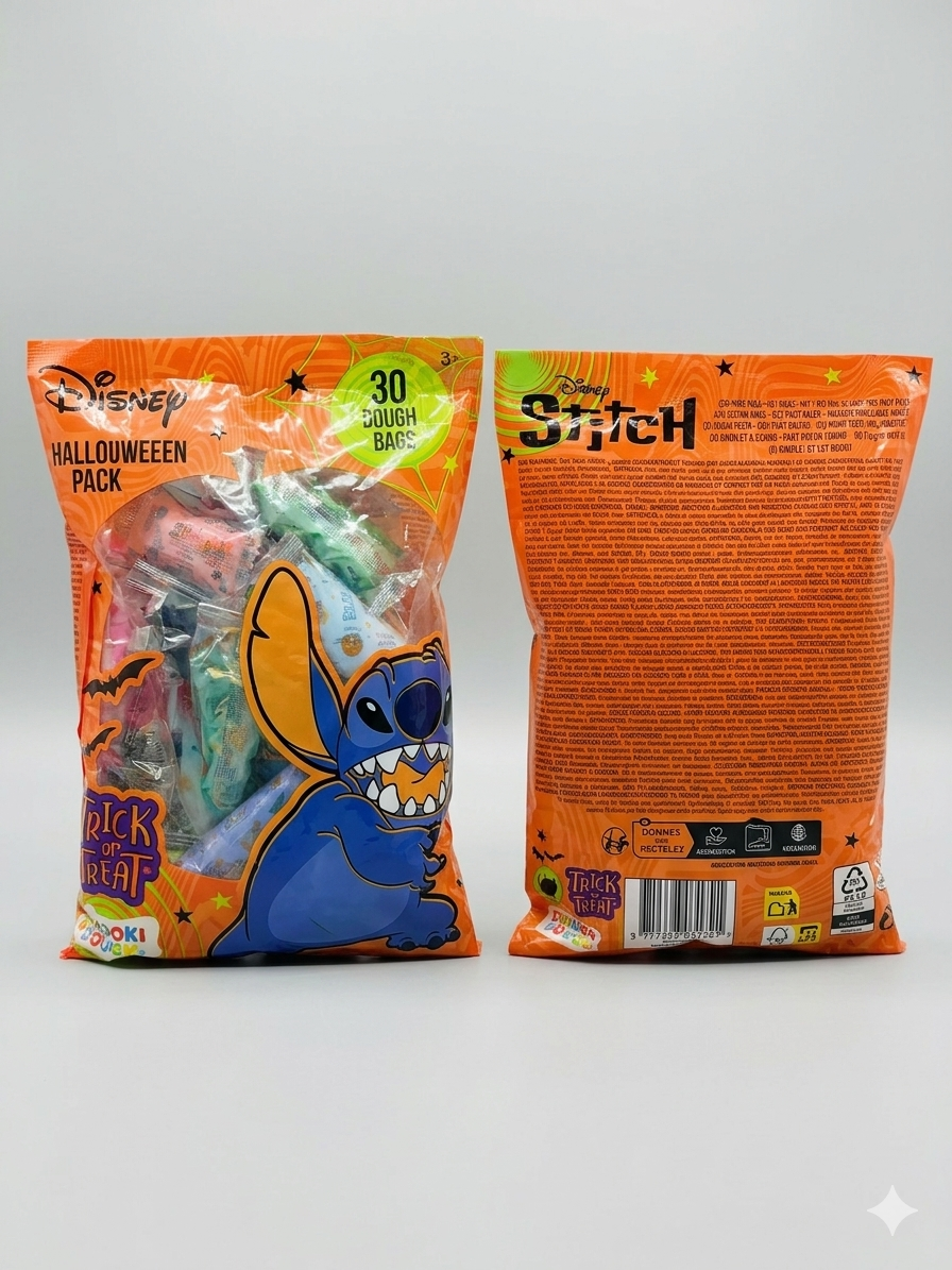 Disney Stitch – Halloween Dough Pack (30 bustine di pasta modellabile)