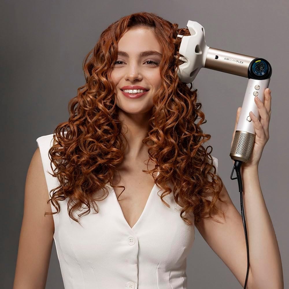 Cecotec Modellatore per Capelli 14 Testine AirGlam 14in1 Flex Champagne. 1400W