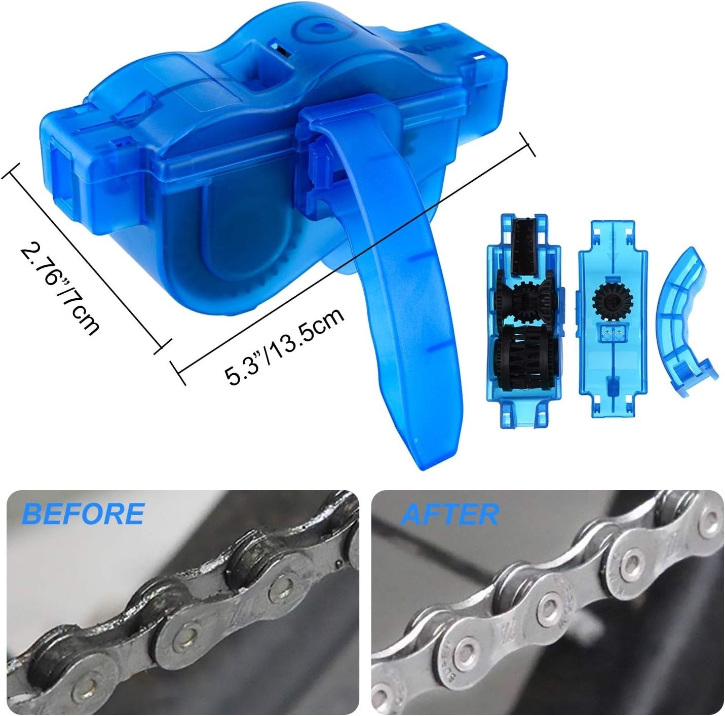 Peaken Kit Pulizia Bici, 10 Pezzi Set di spazzole per la Pulizia della Bici