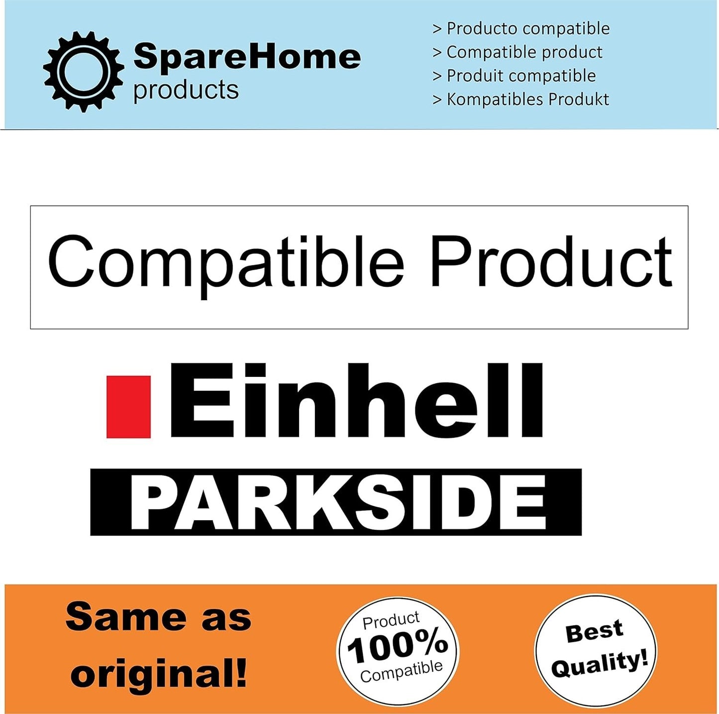 SpareHome 10 sacchetti ad alta filtrazione compatibili con aspirapolvere Einhell