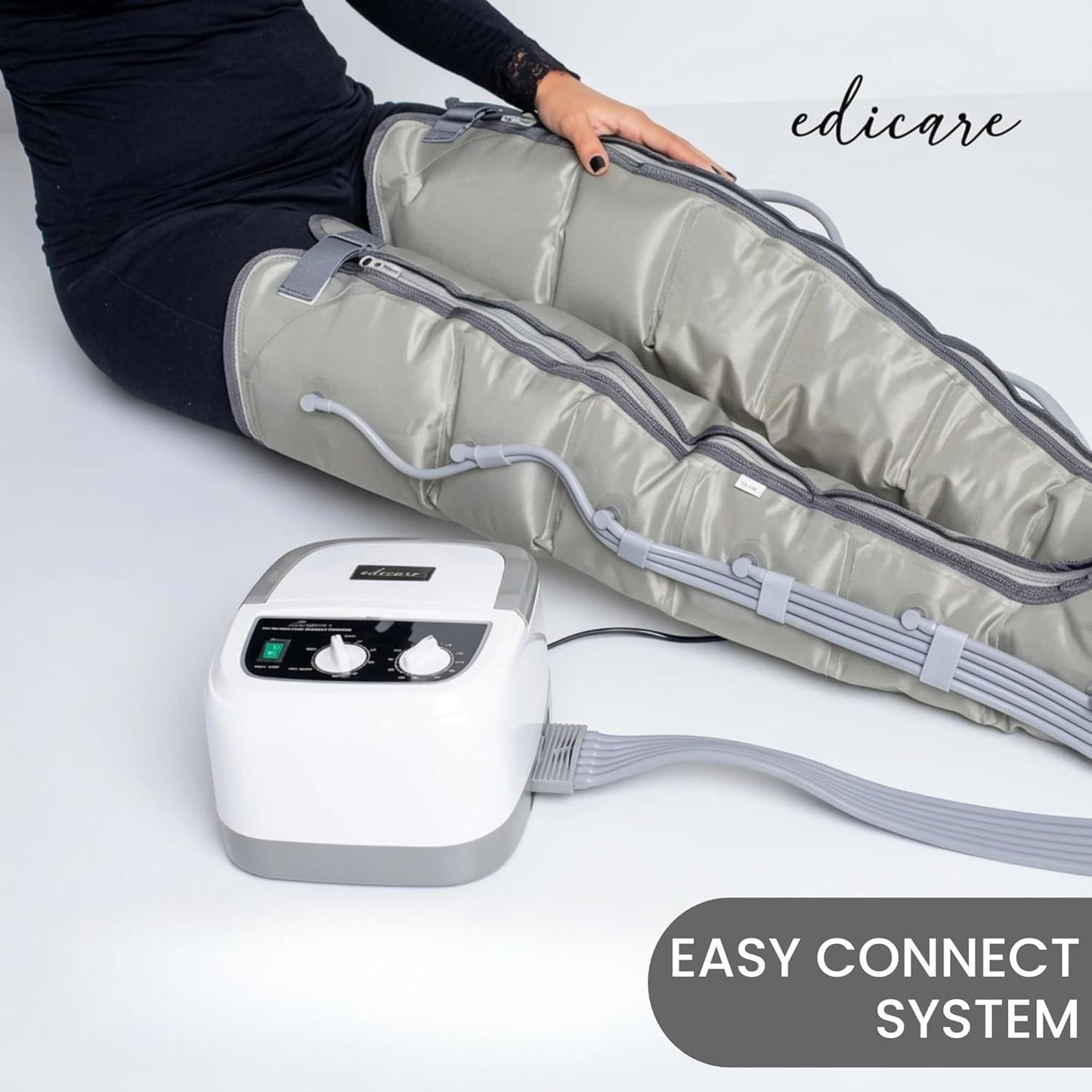 Edicare, Pressoterapia per Casa, Linfodrenaggio, Professionale, Apparecchio Mass