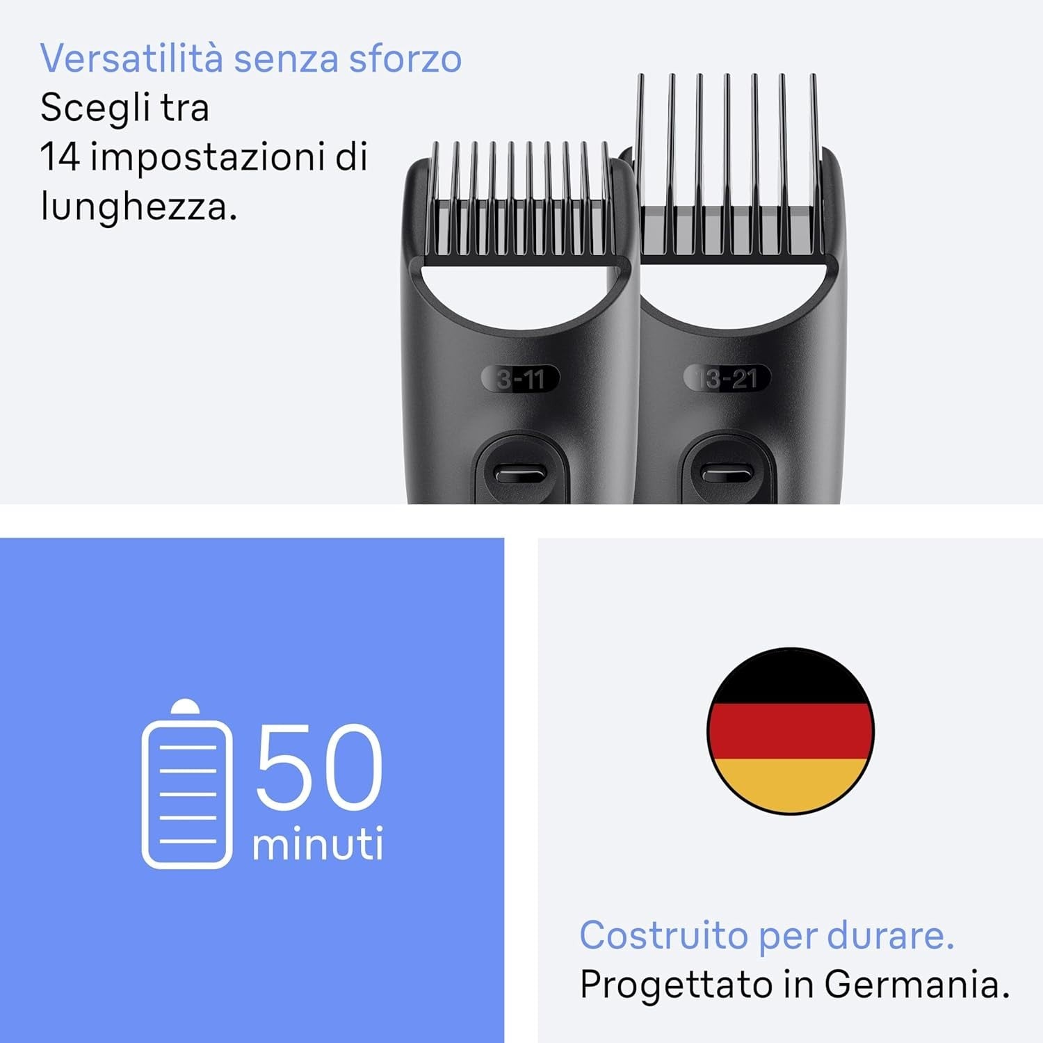 Braun Rifinitore All-in-One Series 3, Rasoio Elettrico Barba e Capelli 11in1