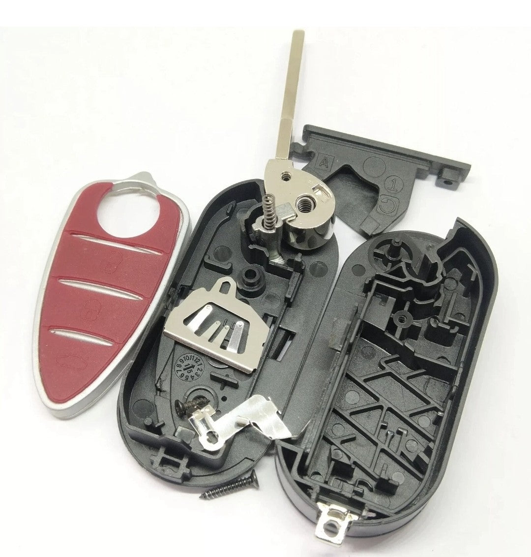 Telecomando Ricambio CHIAVE 3 Tasti in gomma e LOGO Alfa Romeo Mito Giulietta