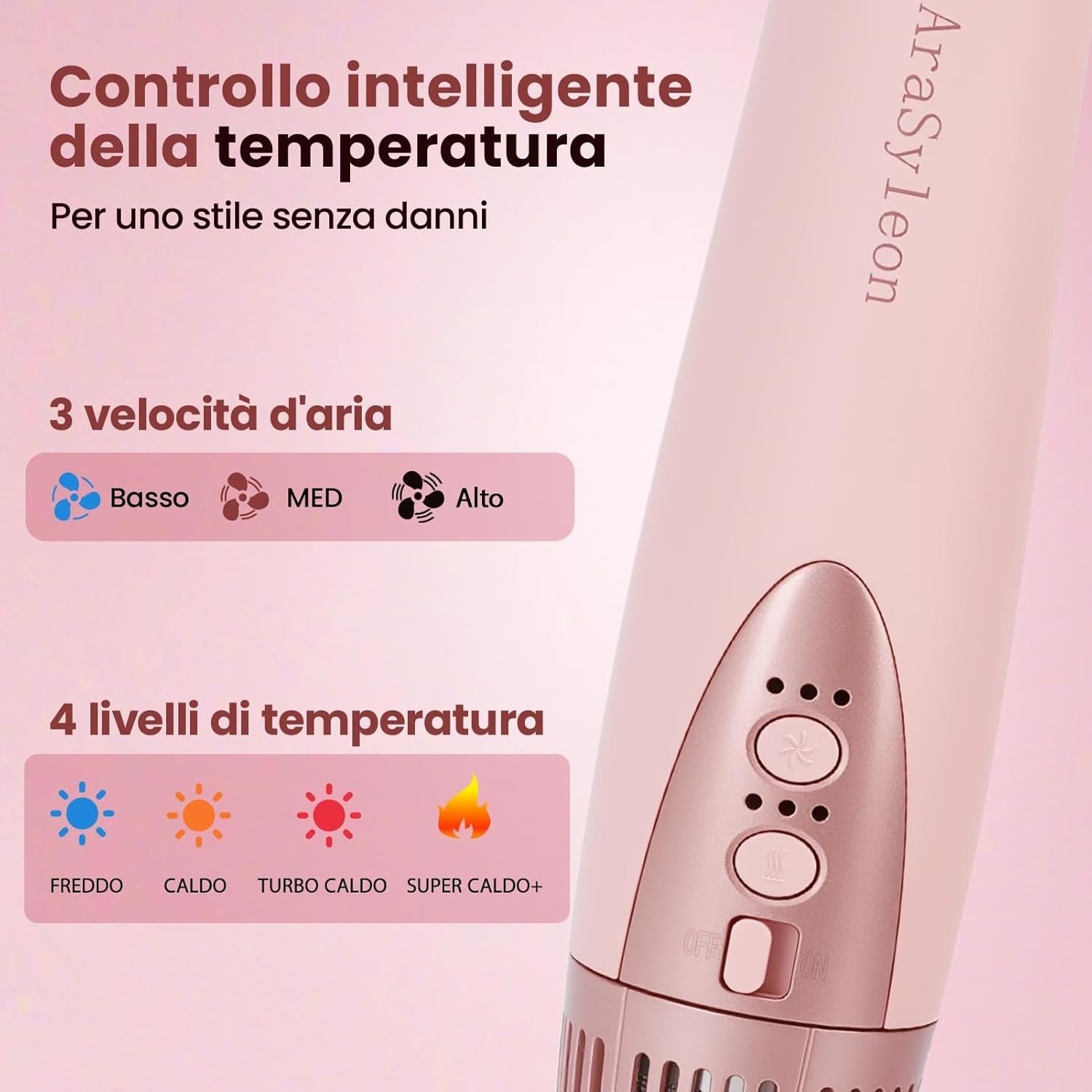 AraSyelon 9 in 1 Styler Multifunzione per Capelli - Phon Professionale, Spazzola