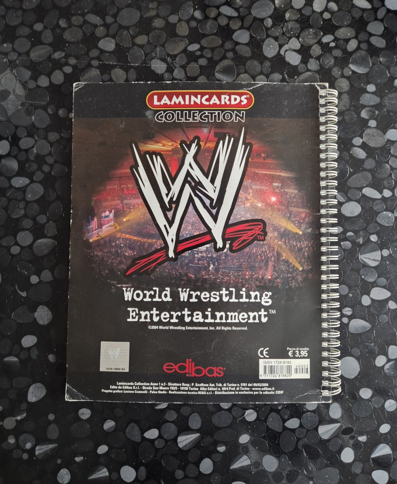 Raccoglitore lamincards vuoto WWE raw e smackdown del 2004 Edibas