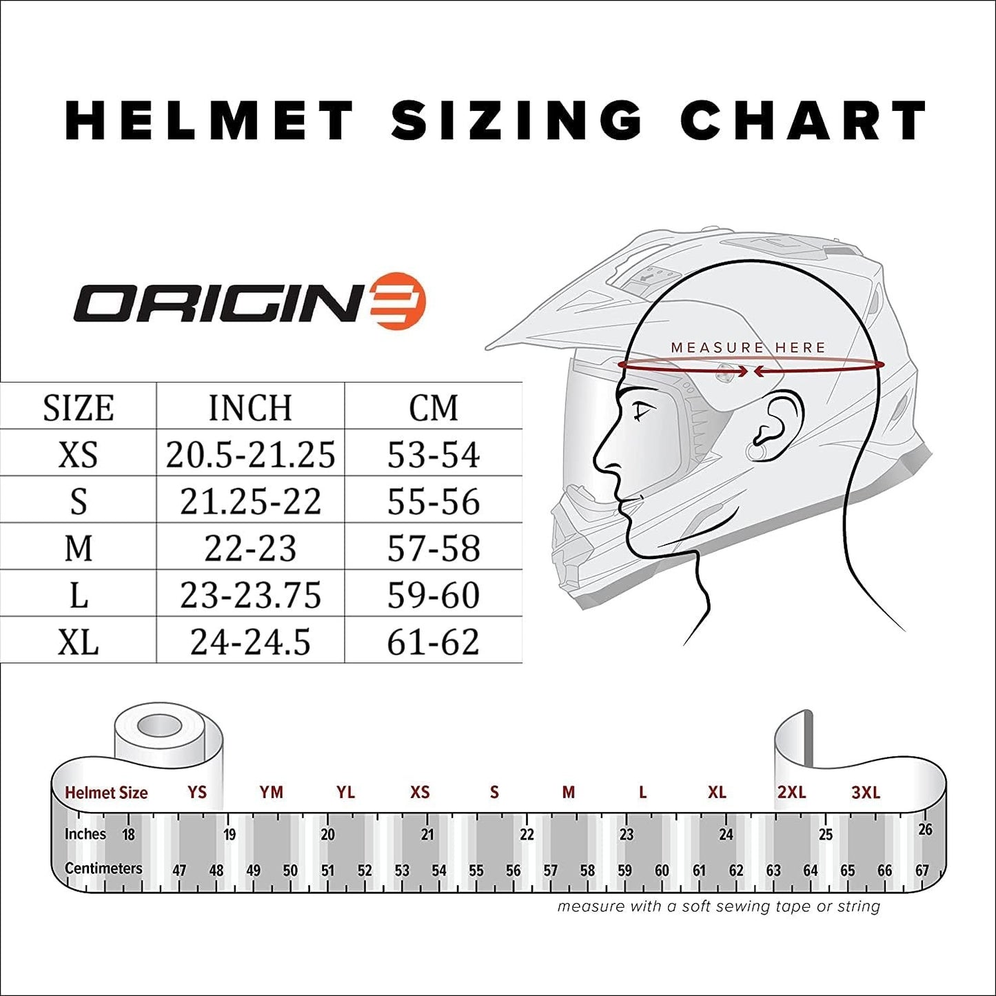 ORIGINE Casco moto integrale Casco vintage in fibra di vetro stile retrò TG S