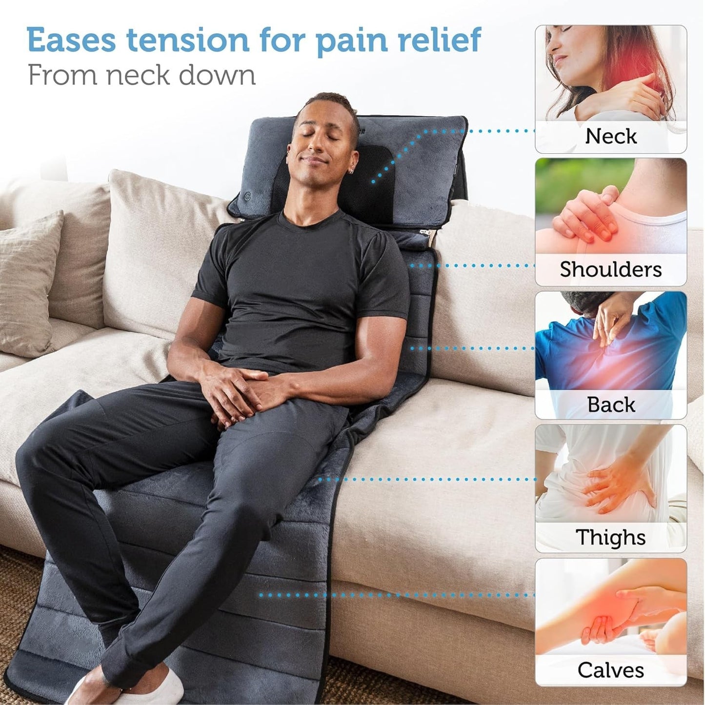 Comfier Materasso Massaggiante Tappetino Massaggiante per Tutto il corpo