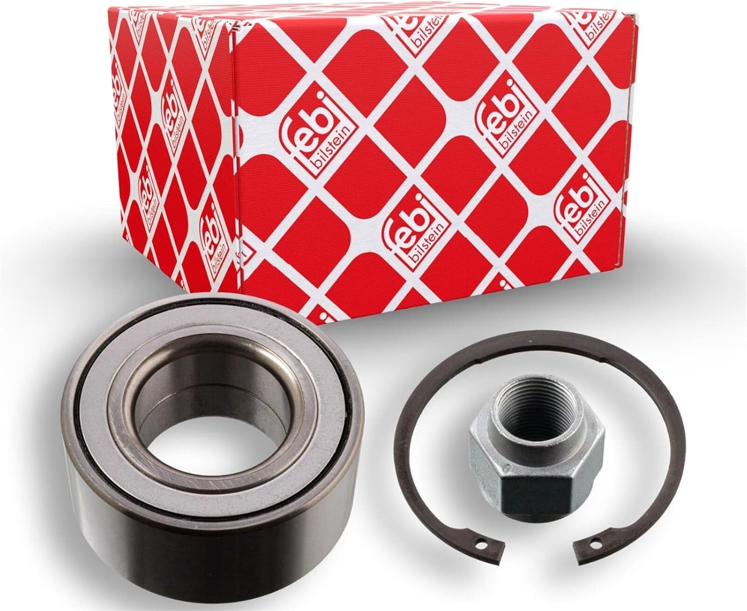 febi bilstein 18191 kit cuscinetto ruota con dado assale e anello di sicurezza