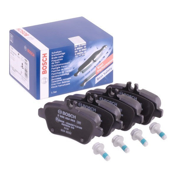 Bosch BP1509 Pastiglie Freni Auto,  Asse Posteriore, 0986494664, mercedes-benz
