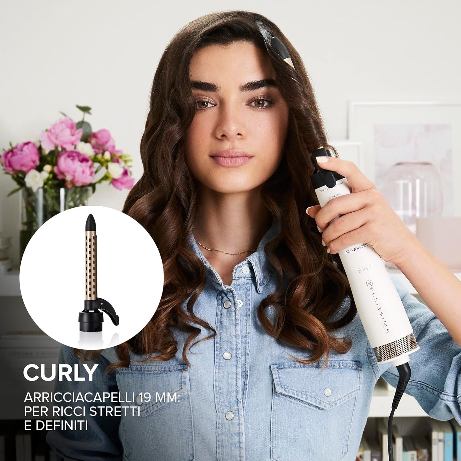 Bellissima Imetec Air Wonder, Spazzola Ad Aria Calda, Tecnologia a Ioni, 1000 W
