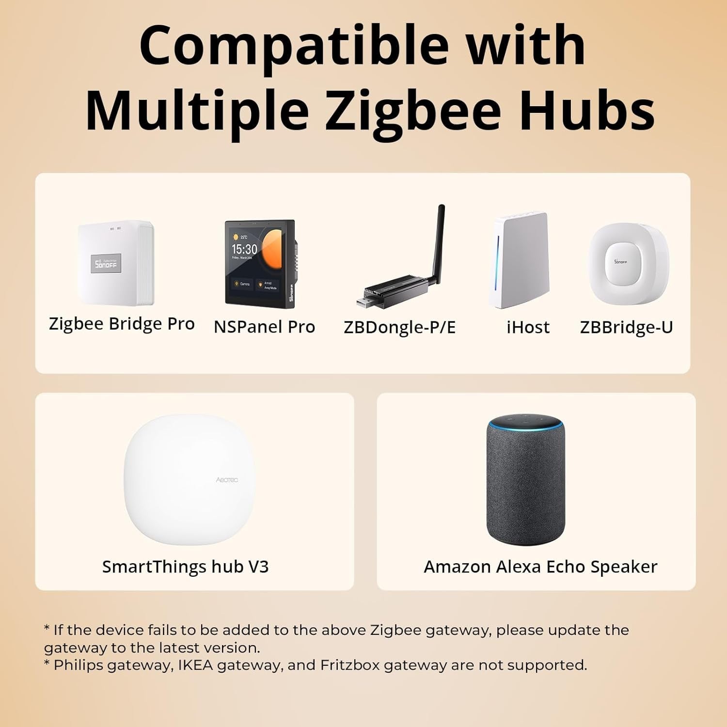 SONOFF Zigbee Smart Switch nessun conduttore neutro richiesto funziona con Alexa