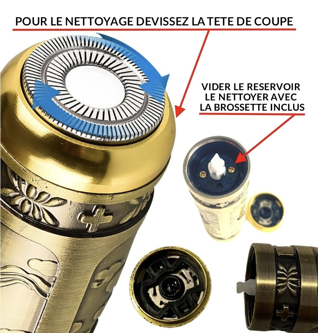 Rasoio elettrico portatile mini shave, mini rasoio elettrico portatile