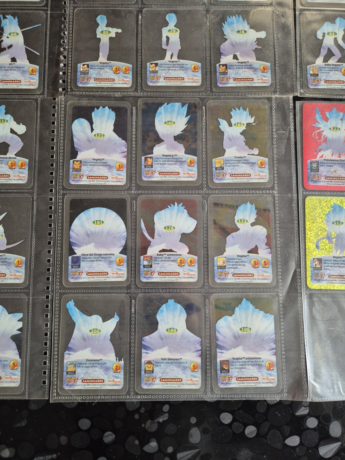 Lamincard Dragonball Gt Lotto Da 88 Card Come In Foto In Buone Condizioni 