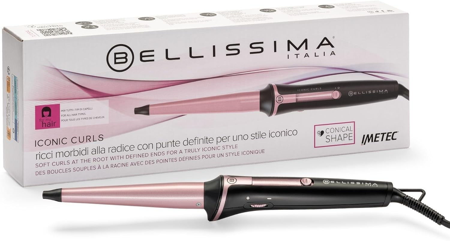 Bellissima Imetec Iconic Curls, ferro arricciacapelli, rivestimento in ceramica
