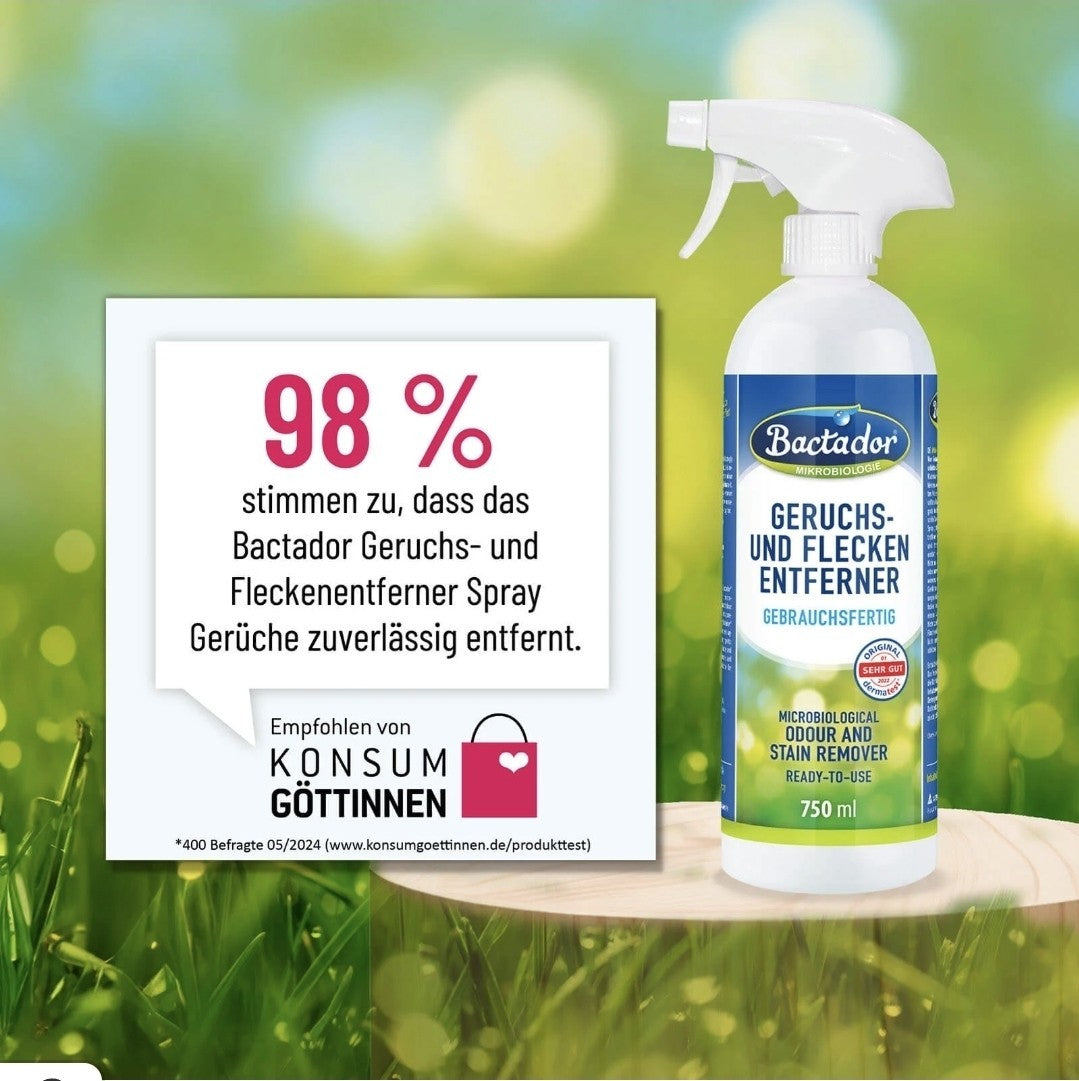Bactador Elimina Odori per Lettiera, Trasportini Pronto all'Uso, 500 ml