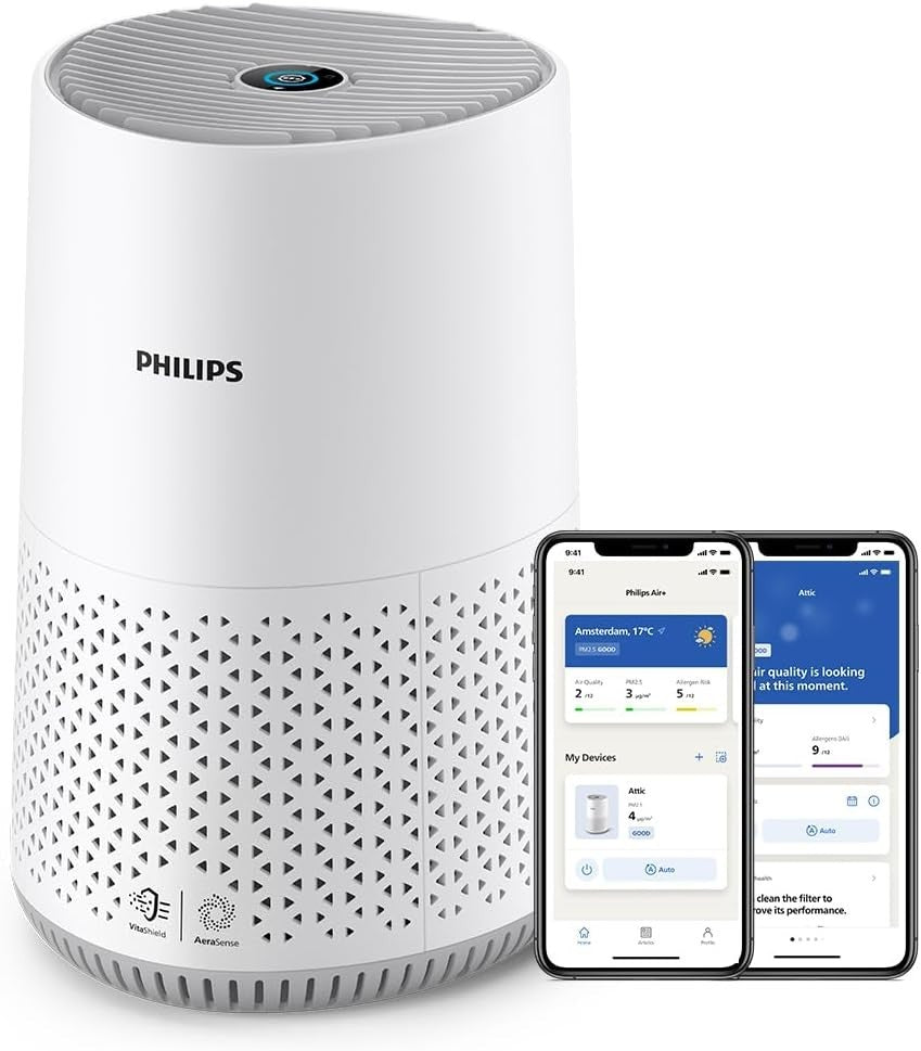 Philips Purificatore d'Aria Serie 600, Sensore Intelligente, ideale per allergie