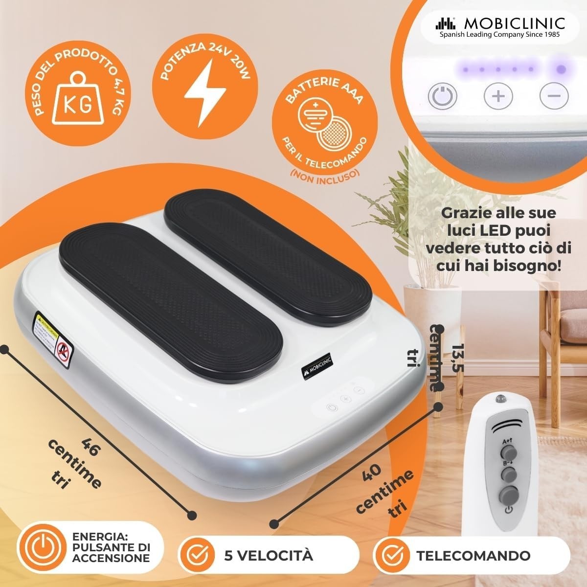 Mobiclinic, Esercitatore passivo per Gambe, Legfit, Marchio Europeo