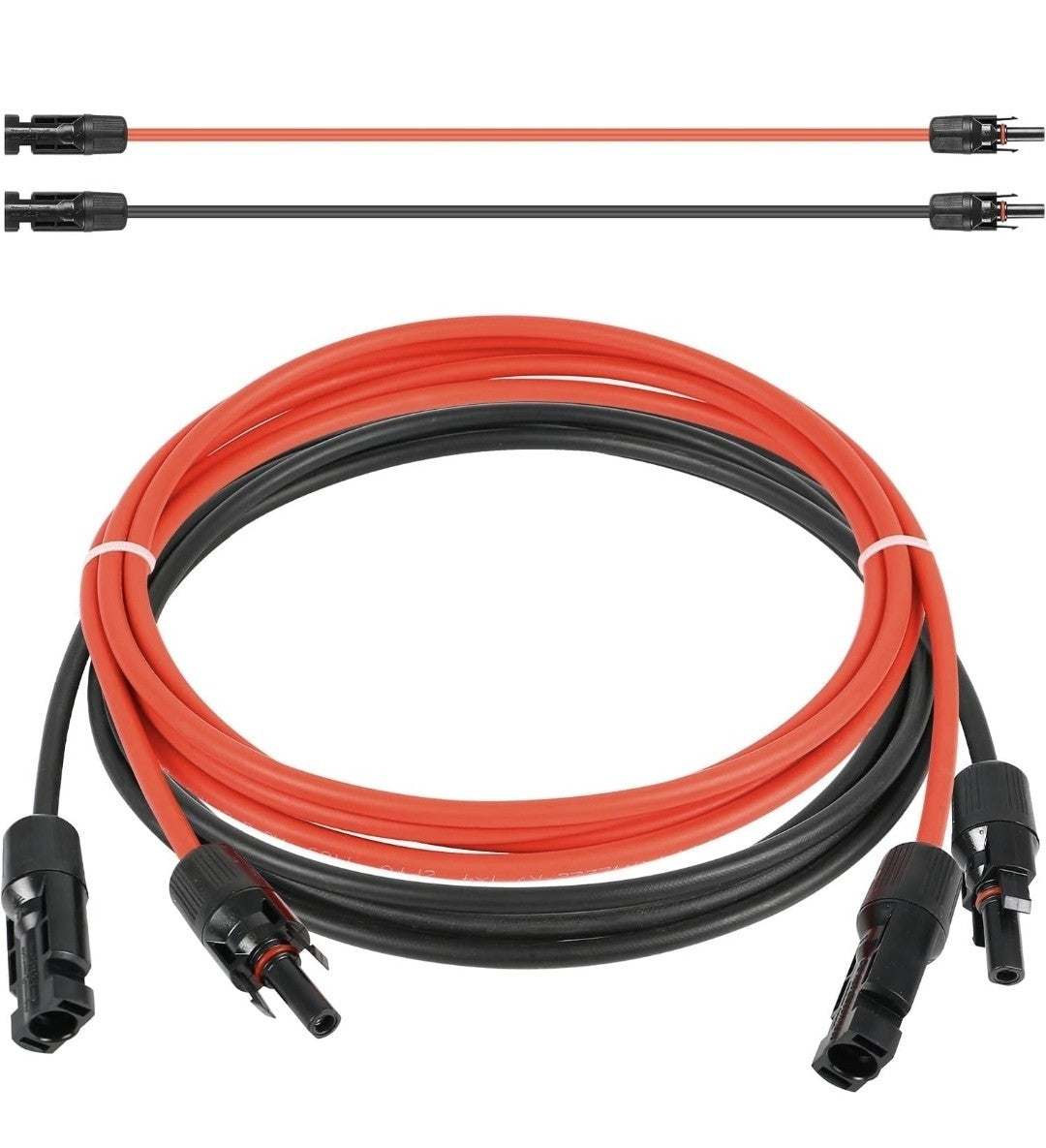 Cavo di Prolunga per Pannelli Solari 3m 4mm², 12AWG Coppia di Cavi 