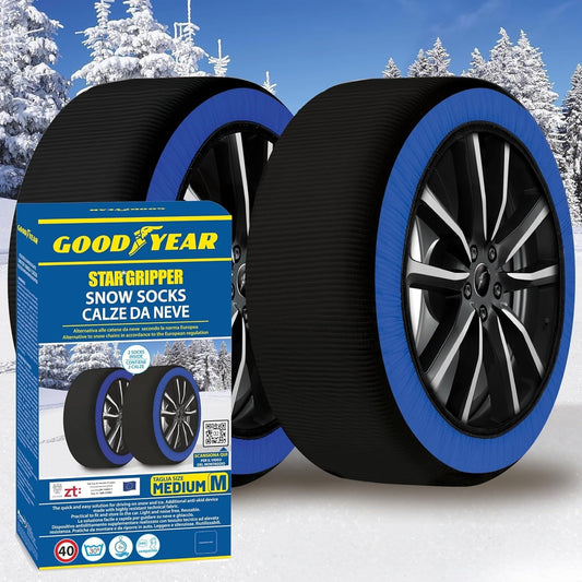 Goodyear Calze da Neve Star Gripper Omologate Italia EN 16662-1:2020 Due Catene