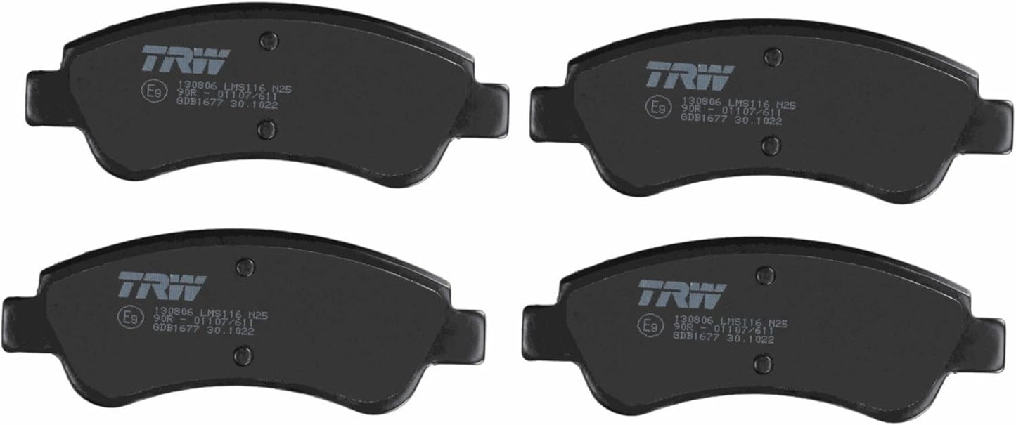 TRW COTEC GDB1677 Pastiglie Freno Set di 4 Assale anteriore