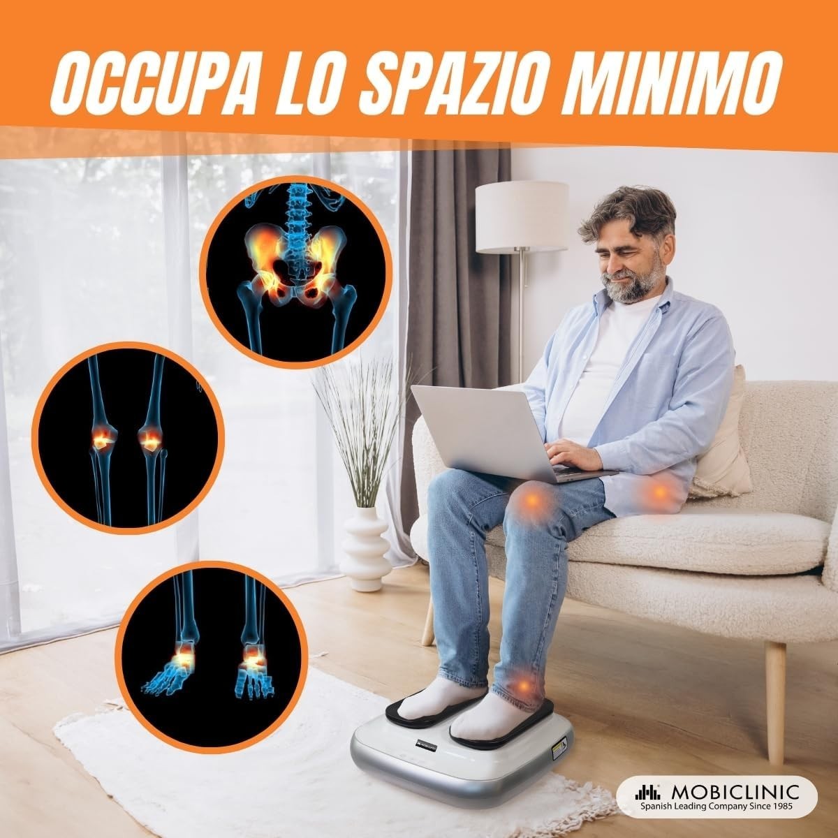 Mobiclinic, Esercitatore passivo per Gambe, Legfit, Marchio Europeo
