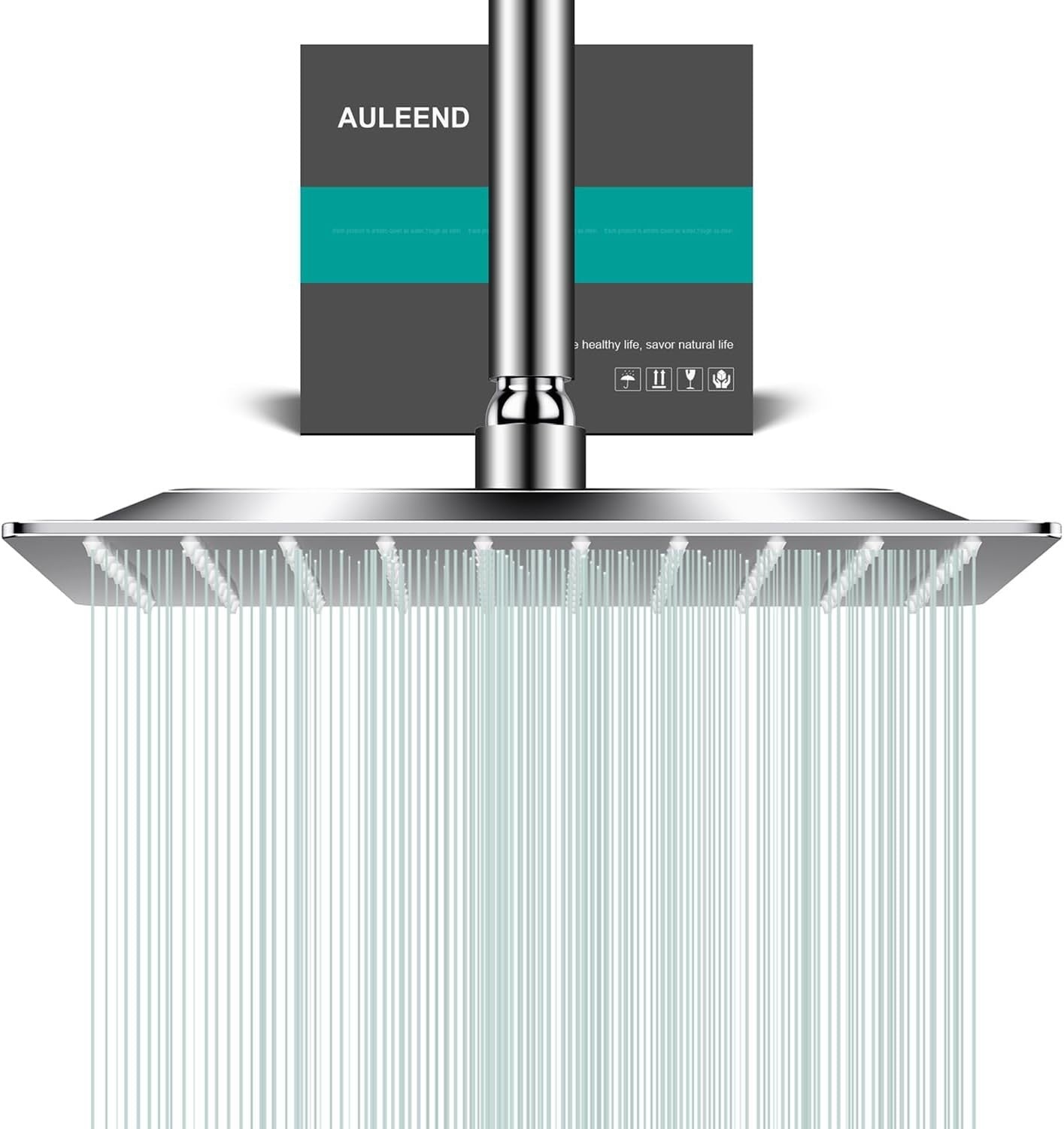 Docce Fisso Quadrato Soffione Doccia a Pioggia in Acciaio Inox Soffione Doccia a