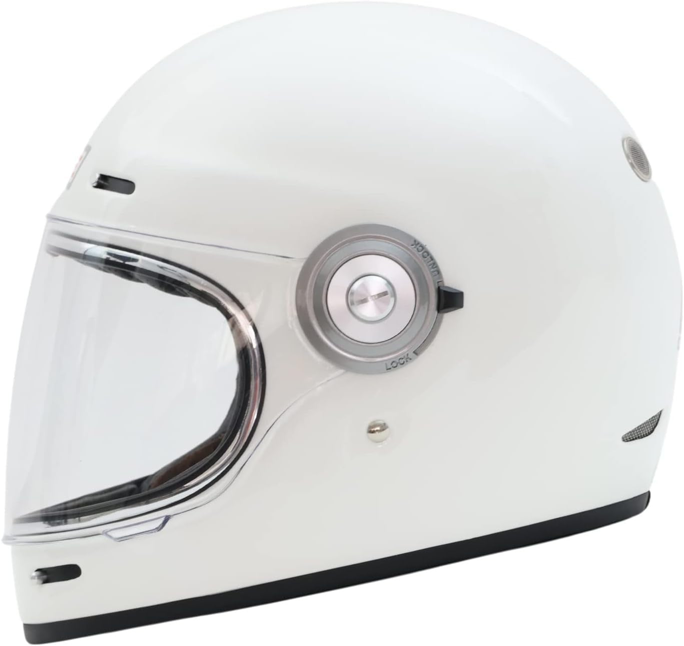 ORIGINE Casco moto integrale Casco vintage in fibra di vetro stile retrò TG S
