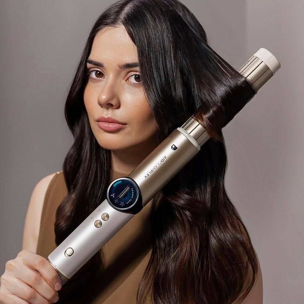 Cecotec Modellatore per Capelli 14 Testine AirGlam 14in1 Flex Champagne. 1400W