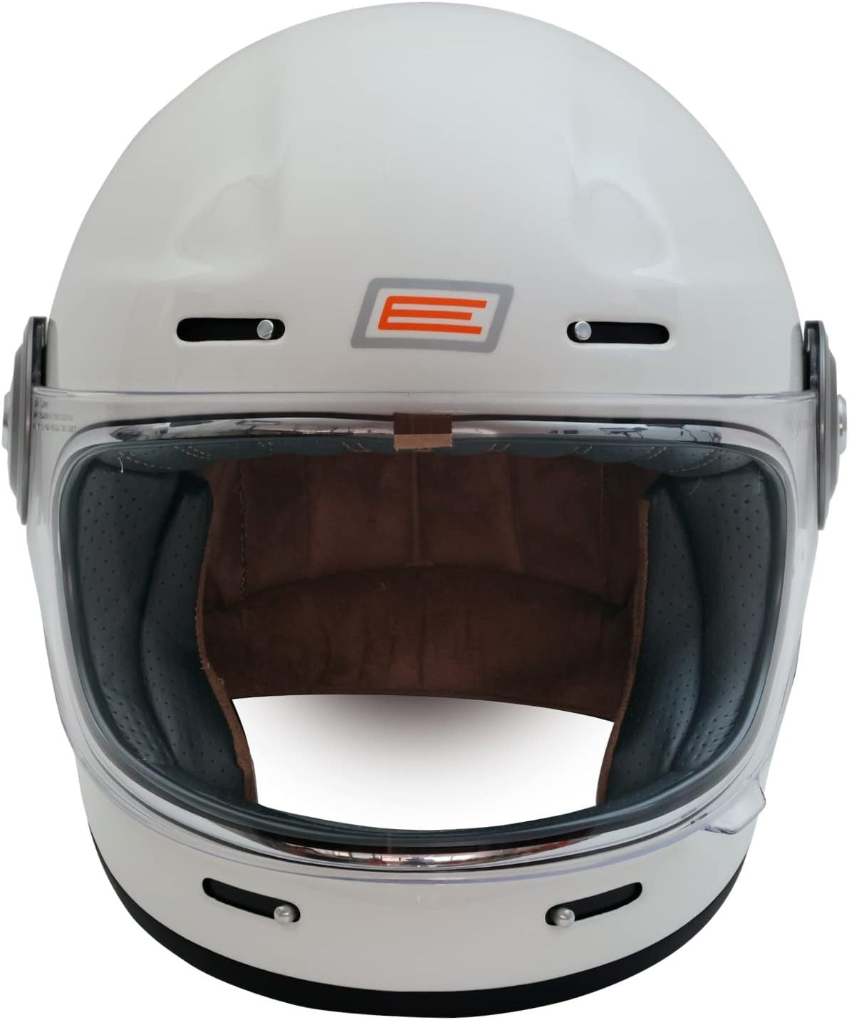 ORIGINE Casco moto integrale Casco vintage in fibra di vetro stile retrò TG S