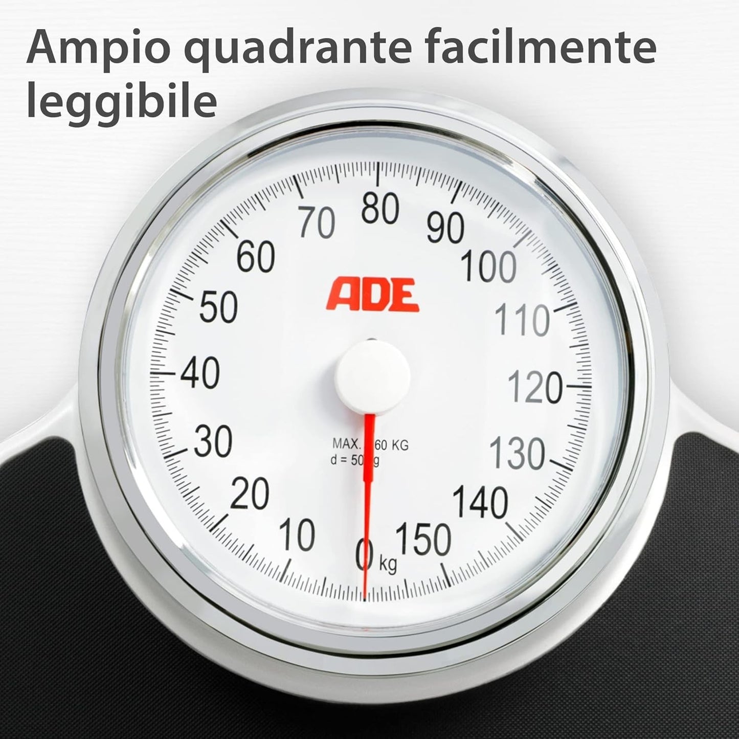 ADE Bilancia pesapersone analogica XL senza batteria | superficie antiscivolo |