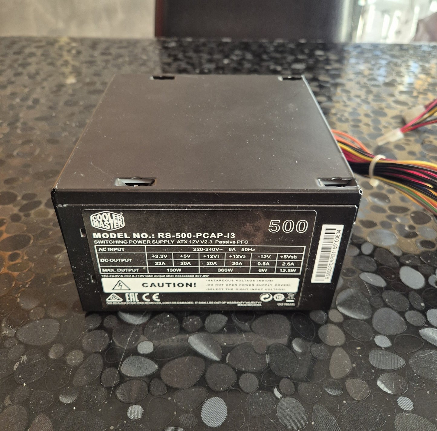 COOLER MASTER RS-500-PCAP-I3 ALIMENTATORE 500W ATX PC DESKTOP - NERO