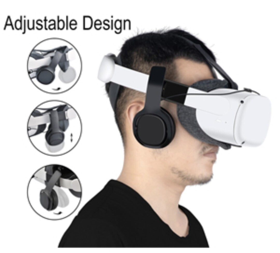 Cuffie per VR con clip, cuffie per Oculus Quest 2, Qualità Audio Migliorata 