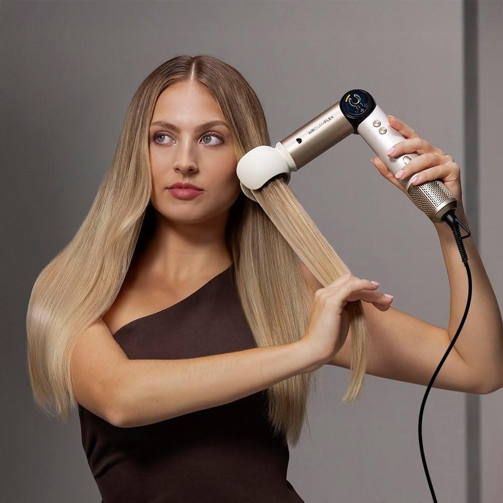 Cecotec Modellatore per Capelli 14 Testine AirGlam 14in1 Flex Champagne. 1400W