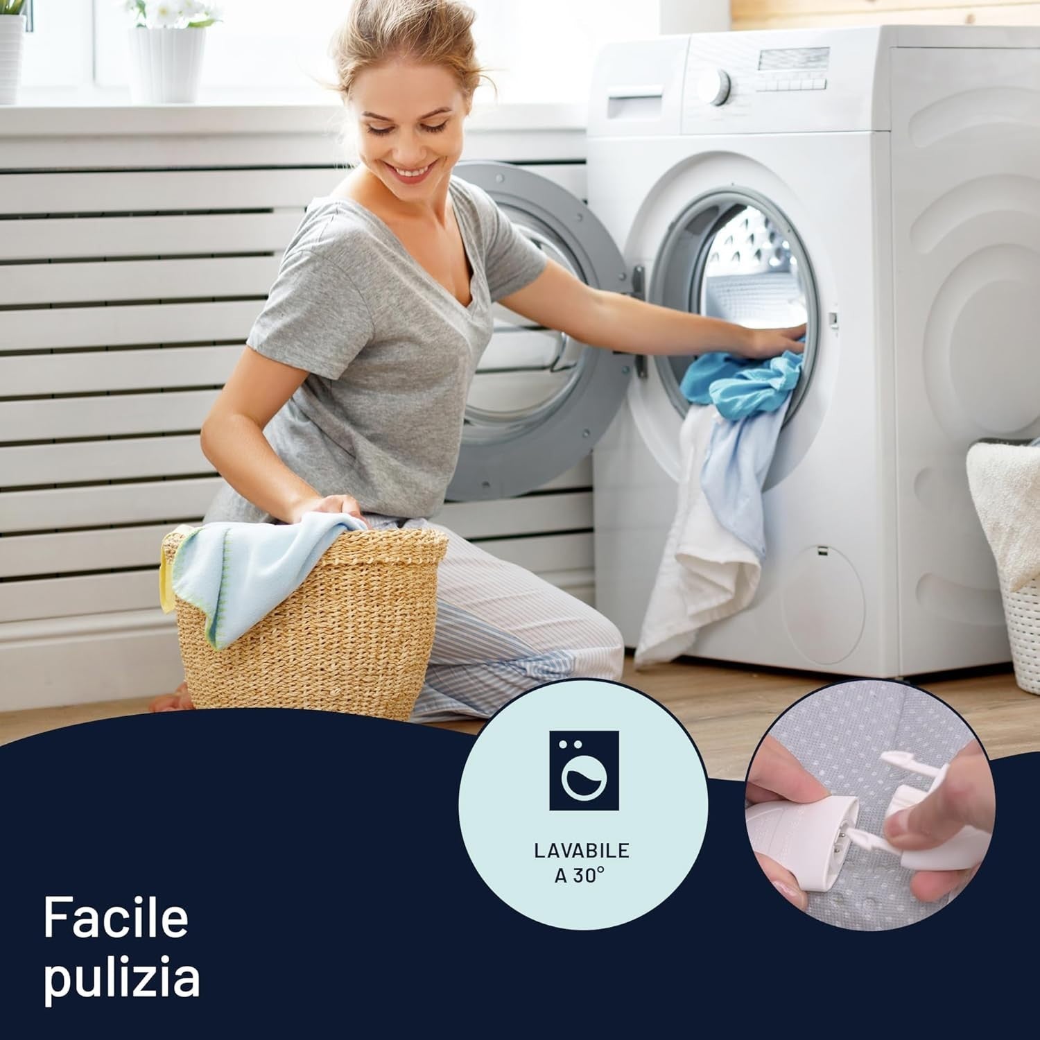 Imetec Adapto Scaldasonno Matrimoniale 150x160 - Scaldaletto Elettrico 100% Lana