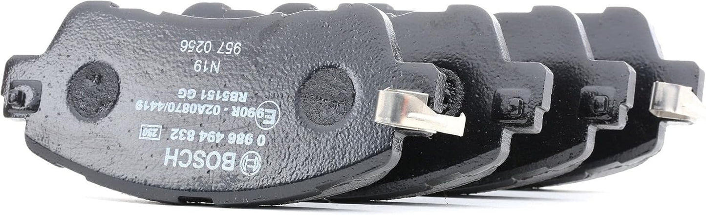 Bosch BP2006 Pastiglie Freni Auto Asse Anteriore 0986494832, Mazda 2