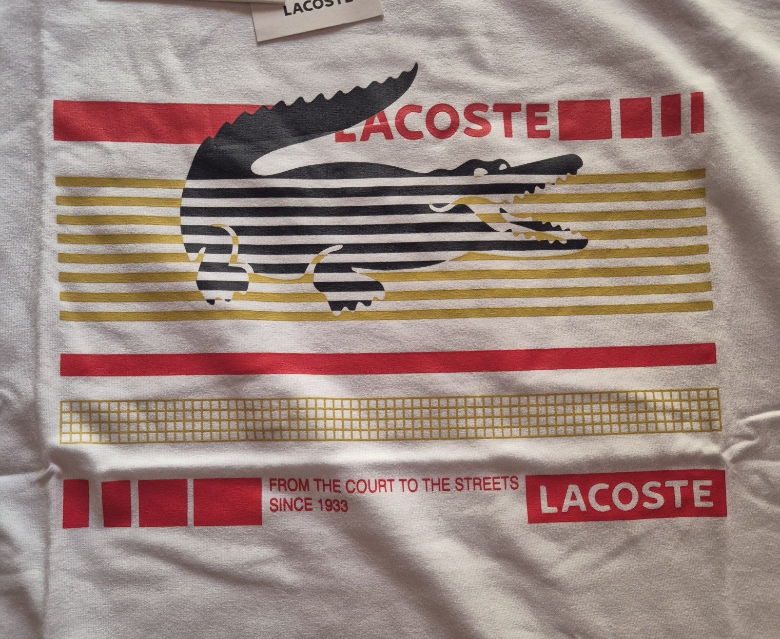 T-shirt Lacoste tg S girocollo nuova con cartellino e Busta