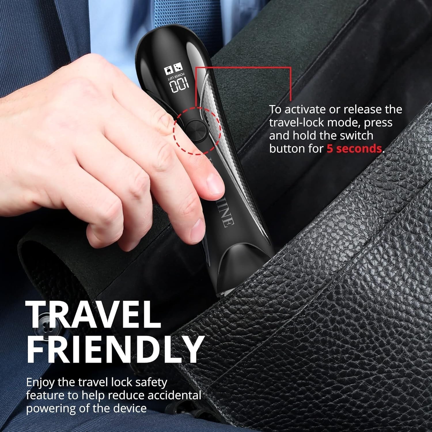 Tagliacapelli elettrico Keyshine per uomo: tagliacapelli impermeabile 2 in 1