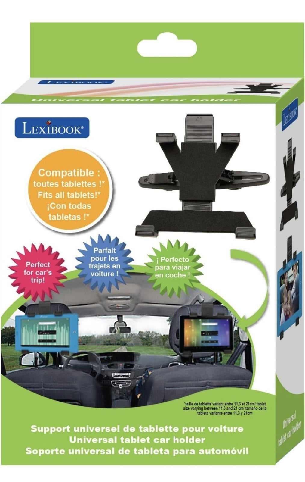 Lexibook Supporto Universale Per Tablet Da Auto, Per Tablet Da 7" E 8"