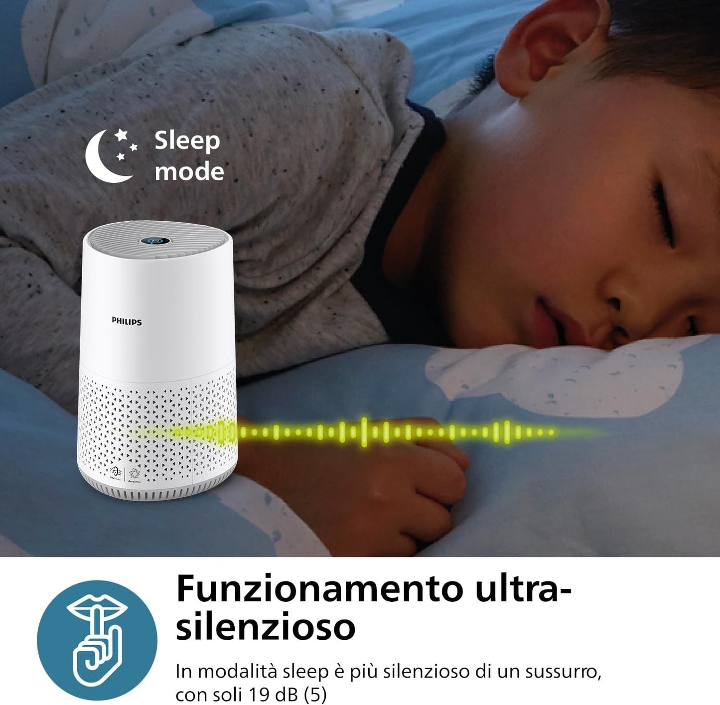 Philips Purificatore d'Aria Serie 600, Sensore Intelligente, ideale per allergie