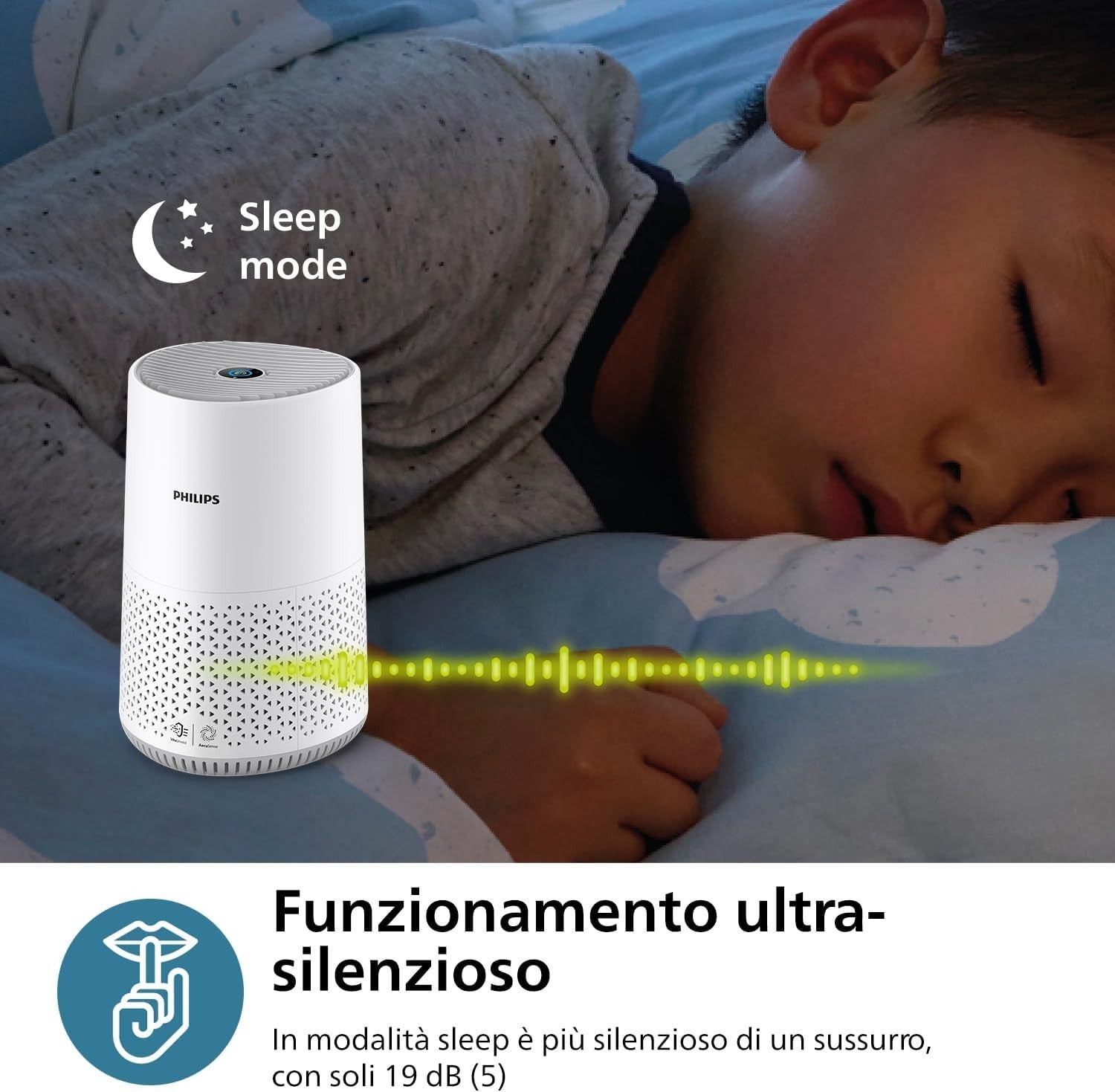 Philips Purificatore d'Aria Serie 600, Sensore Intelligente, ideale per allergie