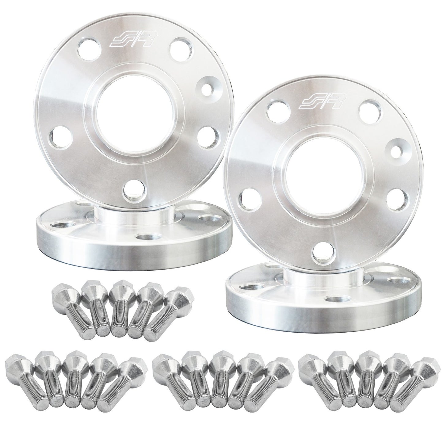 Simoni racing DR038100BR1616 Kit distanziali ruota 2X15mm+2X18mm con bulloneria