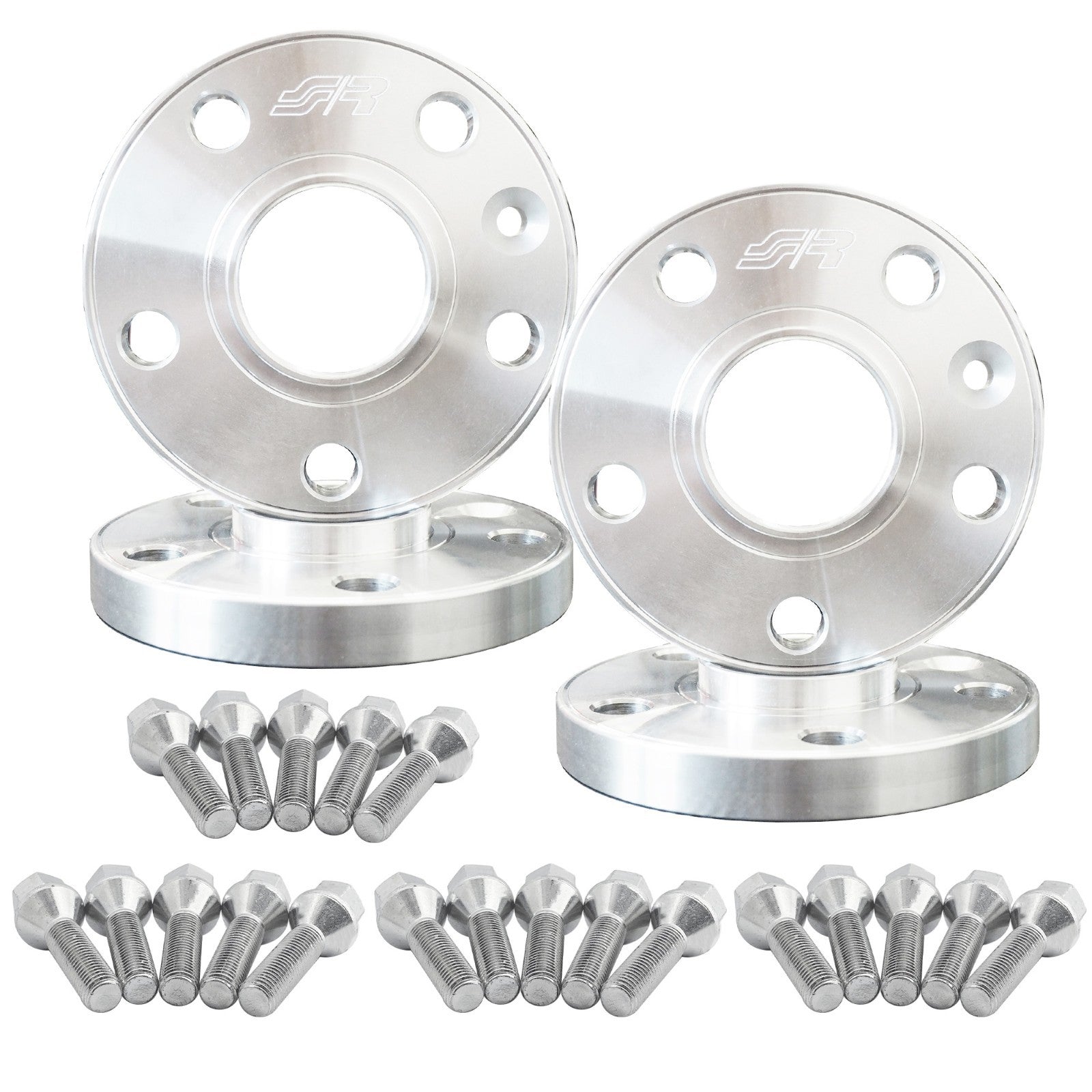Simoni racing DR038100BR1616 Kit distanziali ruota 2X15mm+2X18mm con bulloneria