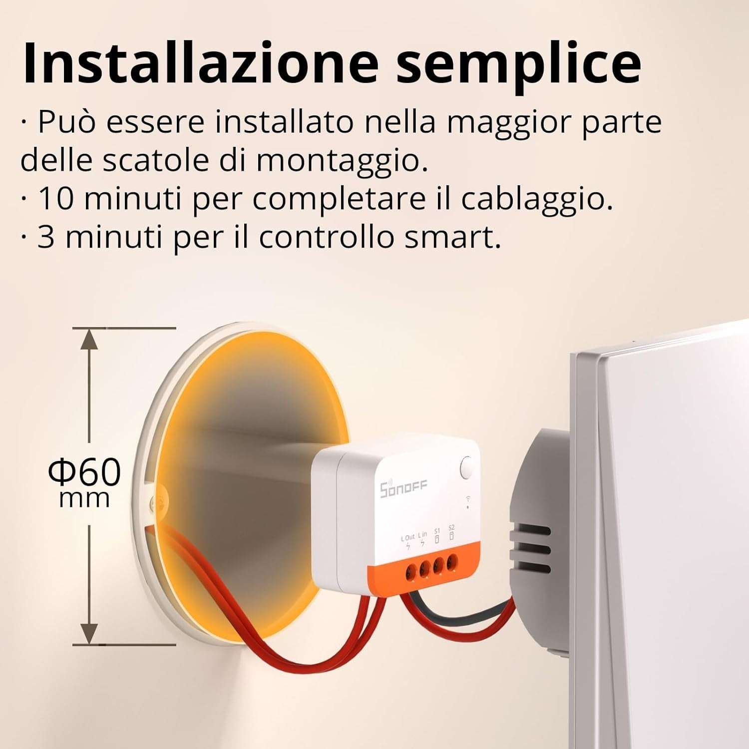 SONOFF Zigbee Smart Switch nessun conduttore neutro richiesto funziona con Alexa