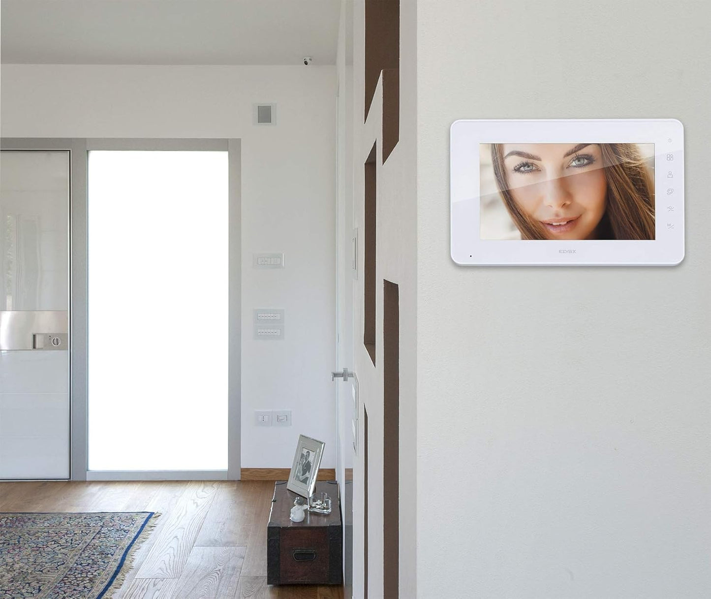 Vimar K40910 Kit Videocitofono Monofamiliare da Parete, Grigio la Targa e Bianco